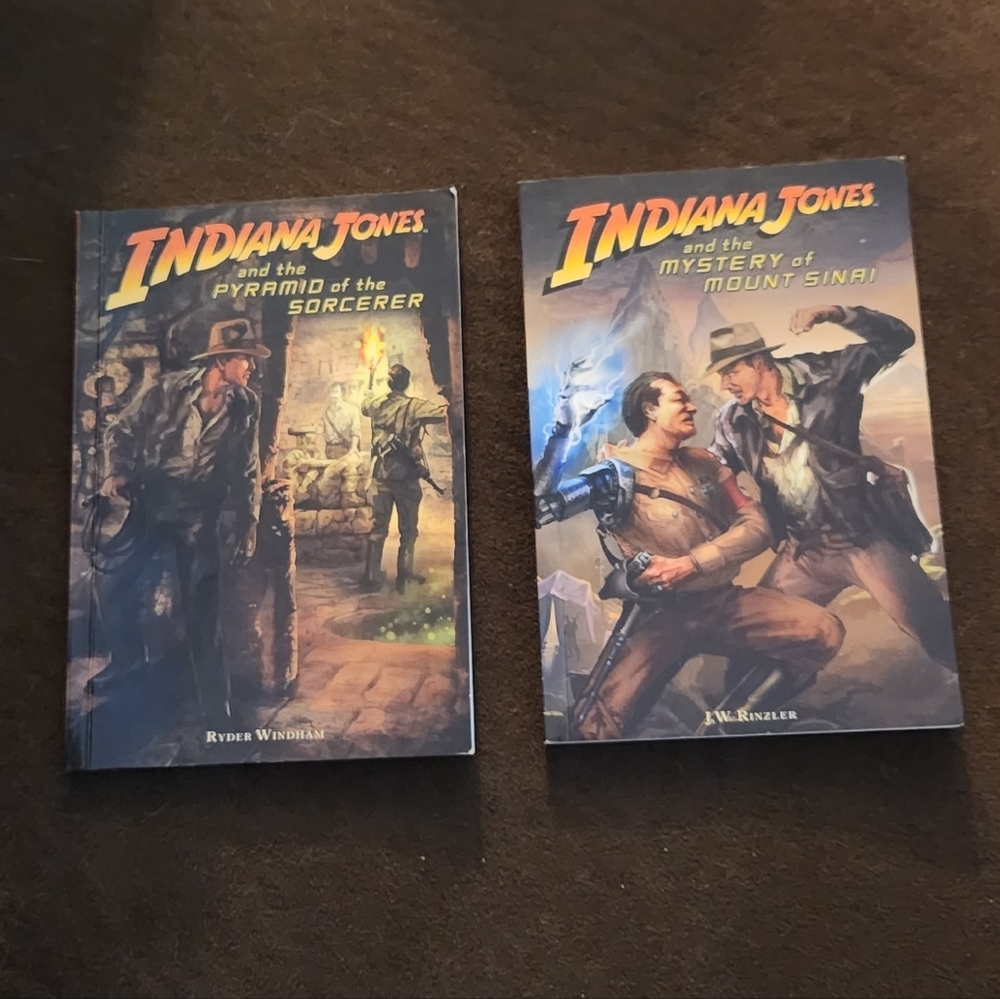 ✨Indiana Jones Adventure Book Set, Mystery Mount Sinai/Pyramid of the Sorcerer